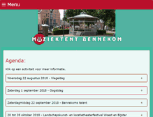 Tablet Screenshot of muziektentbennekom.nl